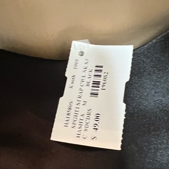 Hashtta Black Satin Spaghetti strap, Cowl Neck Slip Dress SzM - Picture 12 of 12